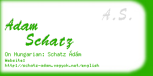 adam schatz business card