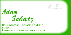 adam schatz business card